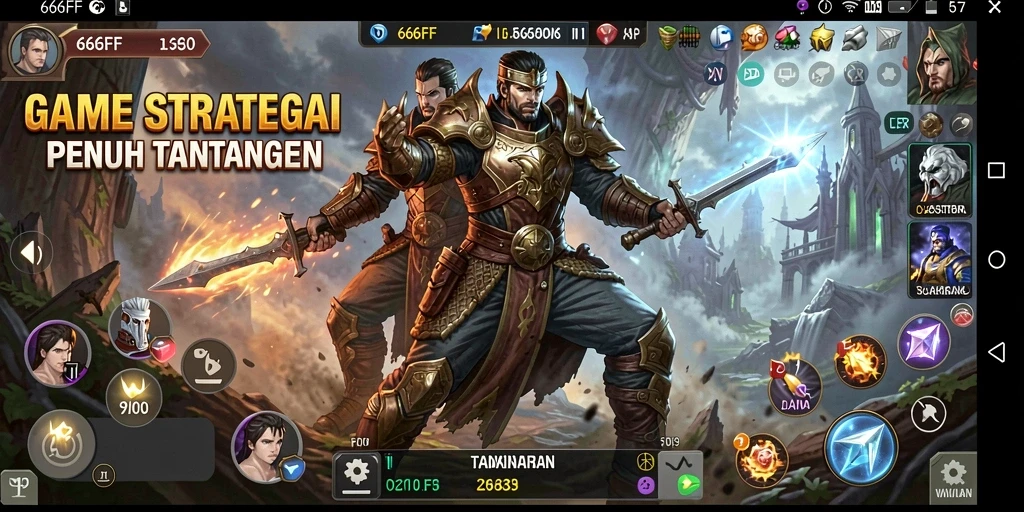 Tampilan gameplay <strong>666FF</strong> dengan strategi memukau dan aksi seru.