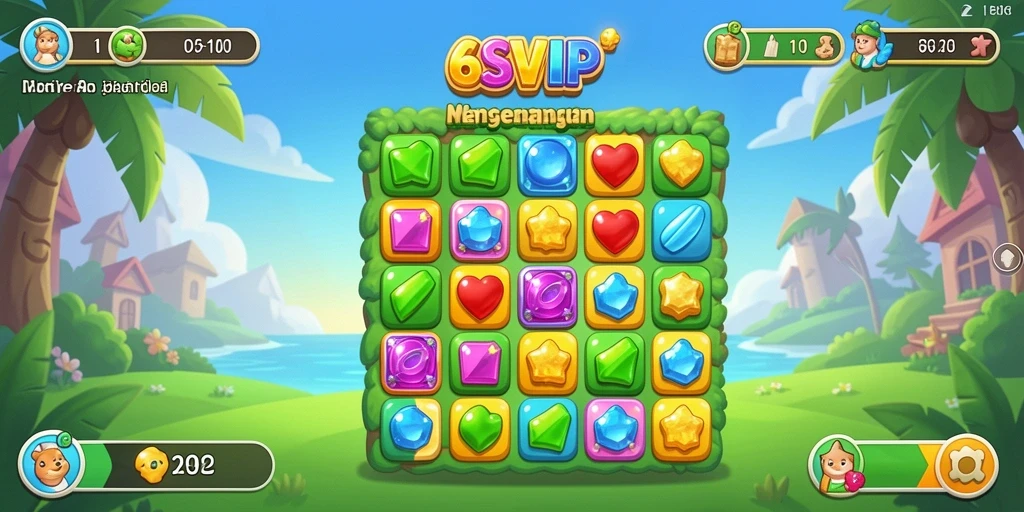 Gameplay menarik dari 6SVIP dengan elemen Match-3.