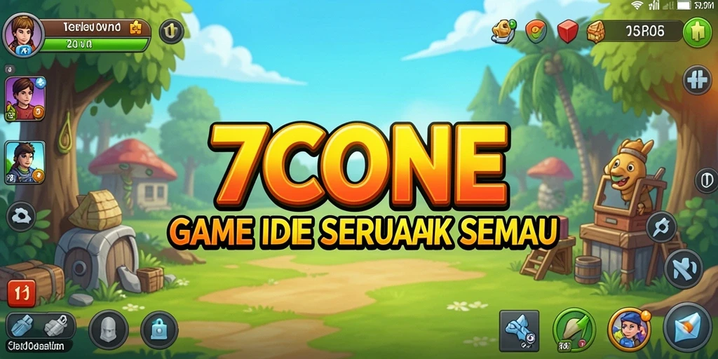 Screenshot gameplay 7CONE menampilkan aksi permainan Idle yang menarik dan santai.