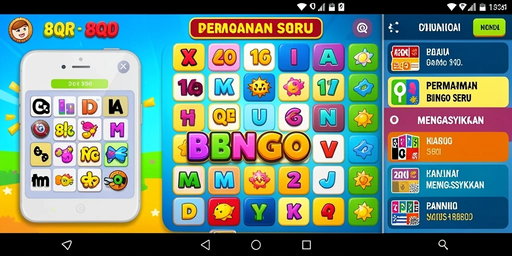 Tampilan gameplay seru dan interaktif dari 8QR Bingo.