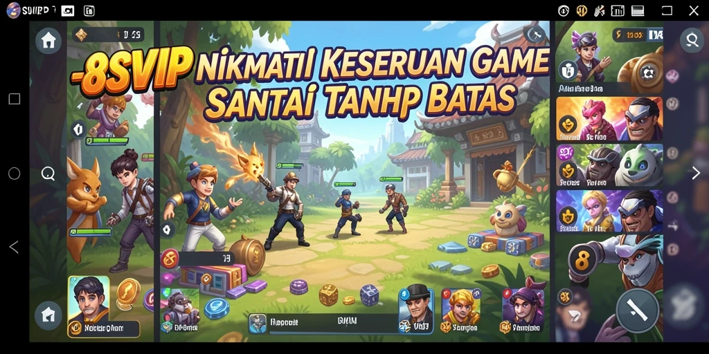 Tampilan gameplay 8SVIP yang seru dan santai.