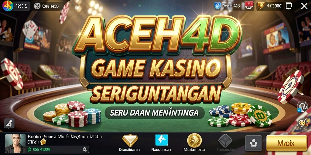 Tampilan utama gameplay Kasino di ACEH4D yang seru dan menarik.