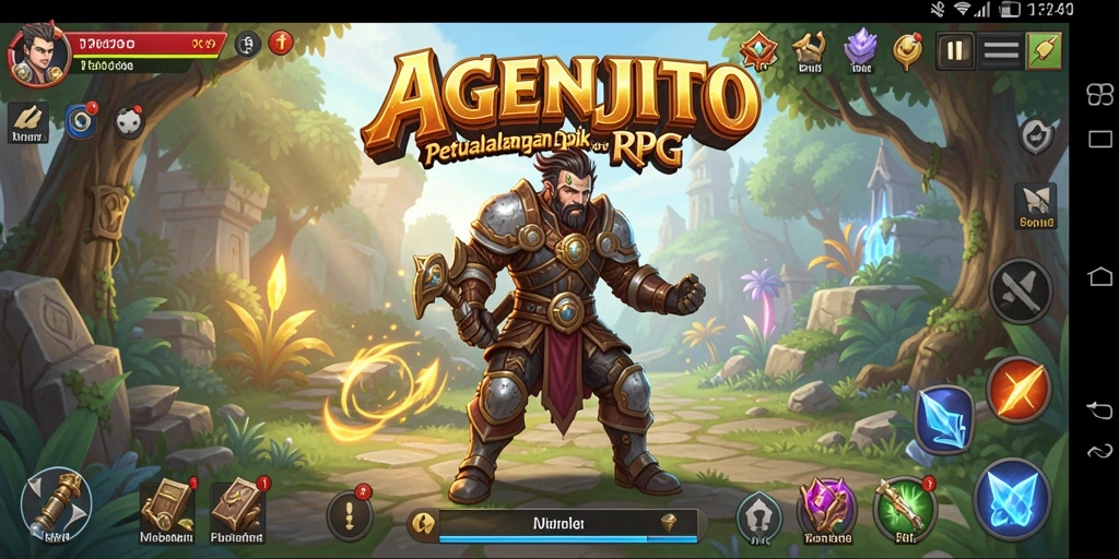 Gameplay RPG AGENJITU yang menegangkan dan penuh petualangan.