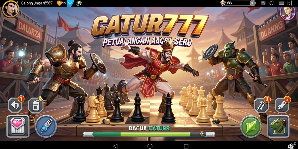 Screenshot menunjukkan aksi seru dalam permainan catur yang penuh intrik.
