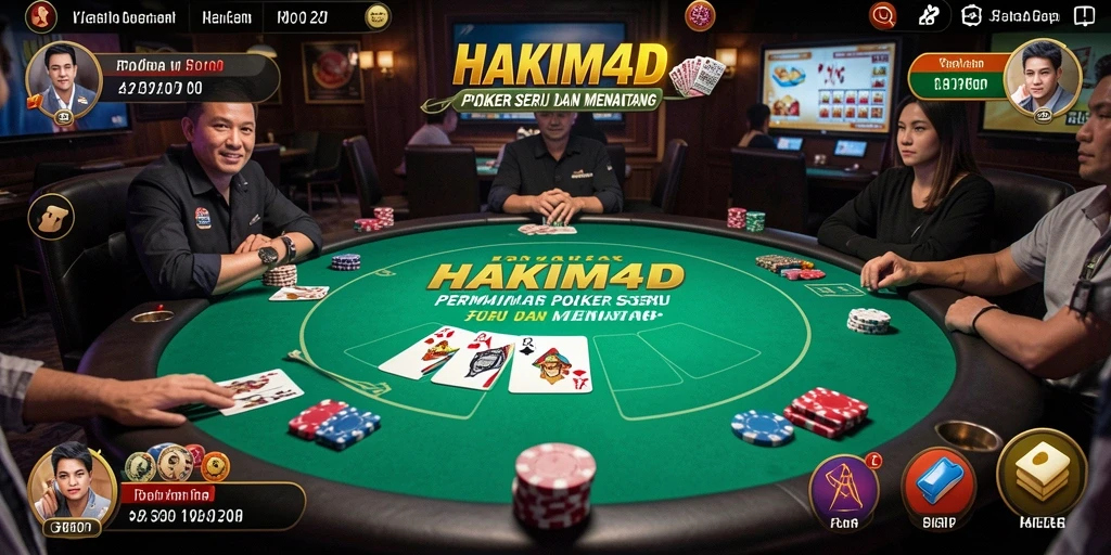 Screenshot HAKIM4D yang menampilkan pengalaman bermain Poker yang menarik.