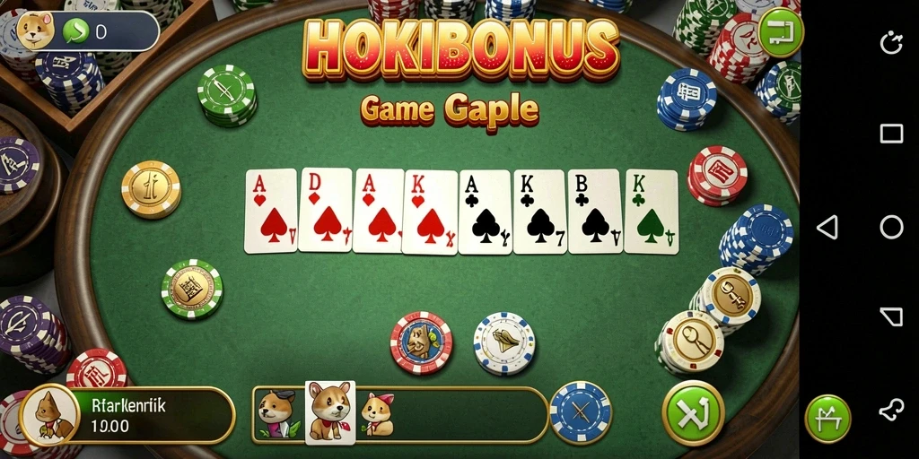 Screenshot gameplay HOKIBONUS menampilkan momen seru bermain Gaple.