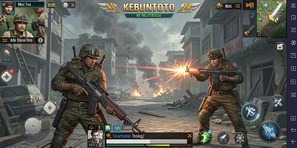 Screenshot gameplay KEBUNTOTO menampilkan strategi yang kompleks dan tantangan menarik.
