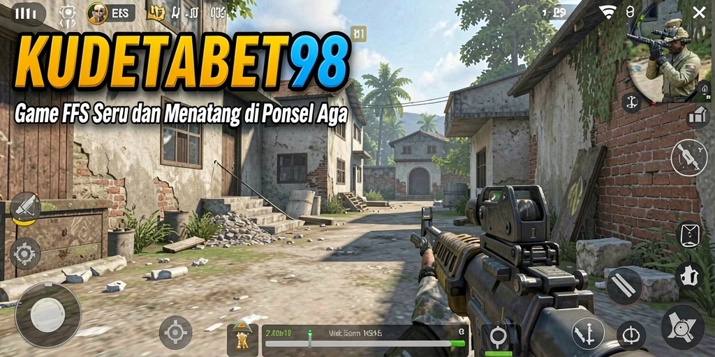 Tampilan gameplay <strong>KUDETABET98</strong> yang intens dan mendebarkan dalam pertempuran FPS.