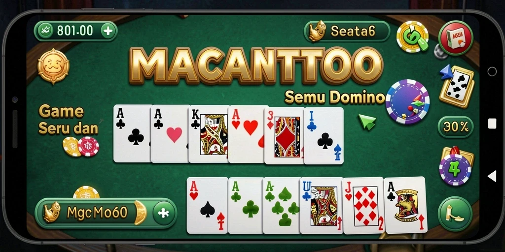 Tampilan gameplay seru di MACANTOTO dengan karakter-karakter menarik.