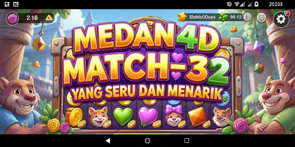 Tampilan menarik dari gameplay MEDAN4D yang penuh warna.