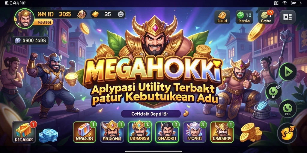 Tampilan antarmuka MEGAHOKI yang user-friendly dan fungsional.