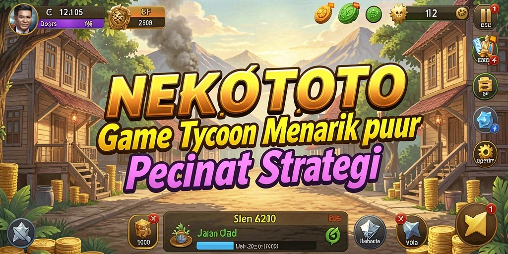 Tampilan menarik dari gameplay Tycoon di NEKOTOTO.