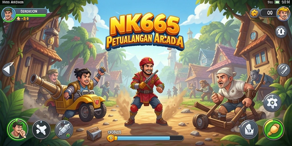 Screenshot gameplay NK666 menampilkan aksi seru dan tantangan arcade.