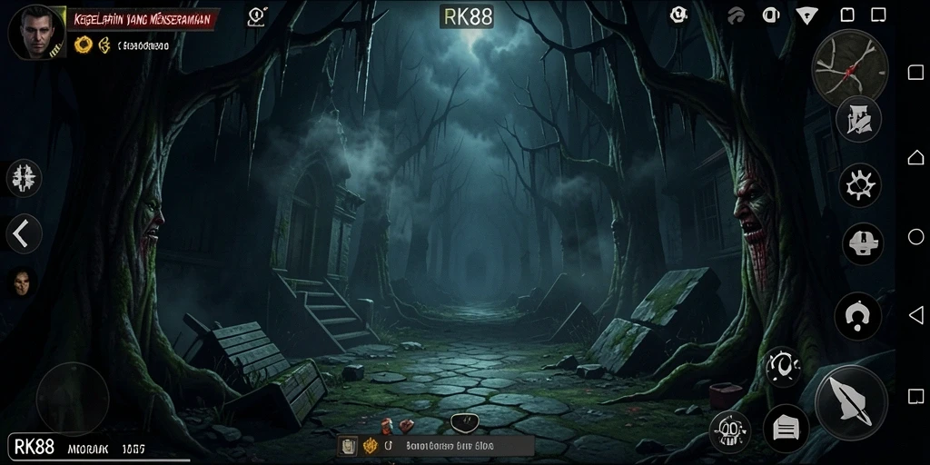 Tangkapan layar menampilkan gameplay yang menyeramkan dan menegangkan.