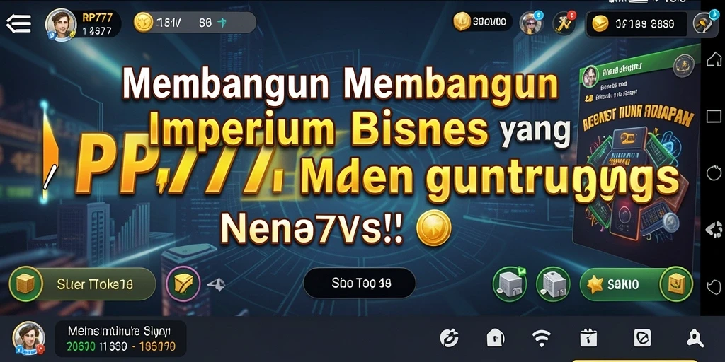 Tangkapan layar gameplay RP777 yang menunjukkan perkembangan bisnis Tycoon.