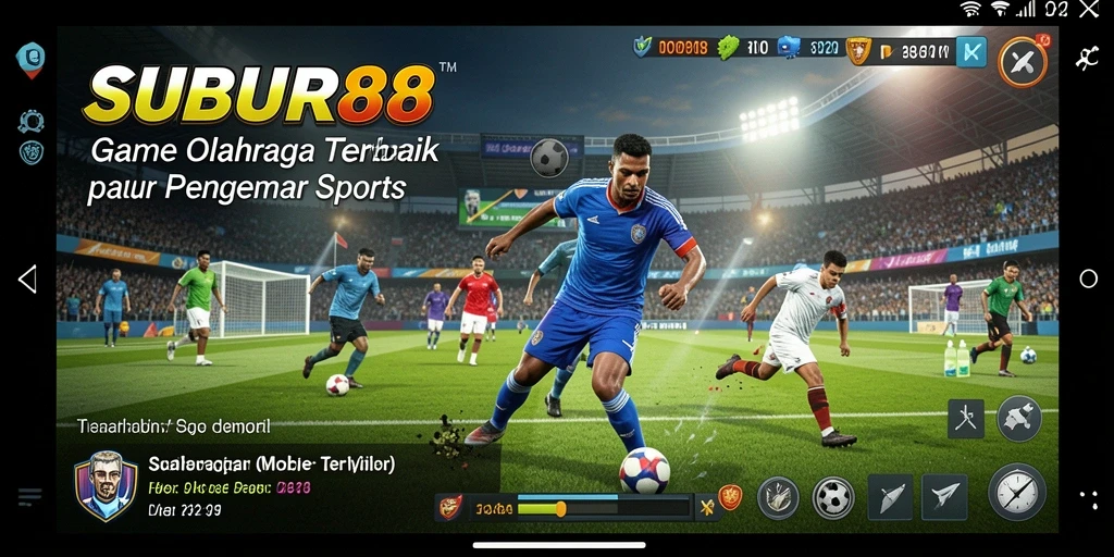 Tampilan gameplay SUBUR88 yang menarik di lapangan olahraga.
