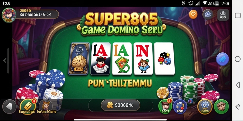 Tampilan gameplay SUPER805 yang memukau saat bermain Domino.