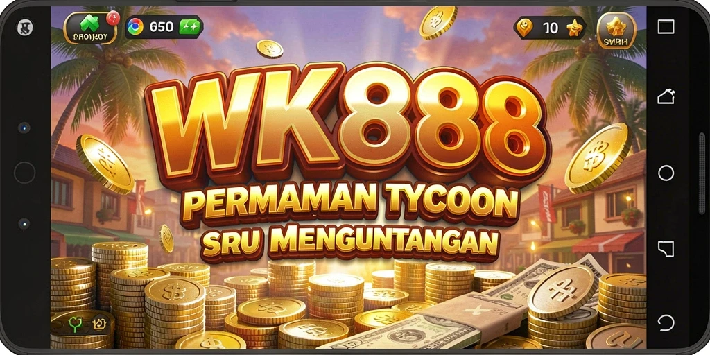 Tampilan gameplay seru dari WK888 yang menggambarkan strategi Tycoon.