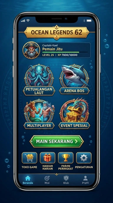 Screenshot aktivitas bermain di aplikasi togel62 yang seru.